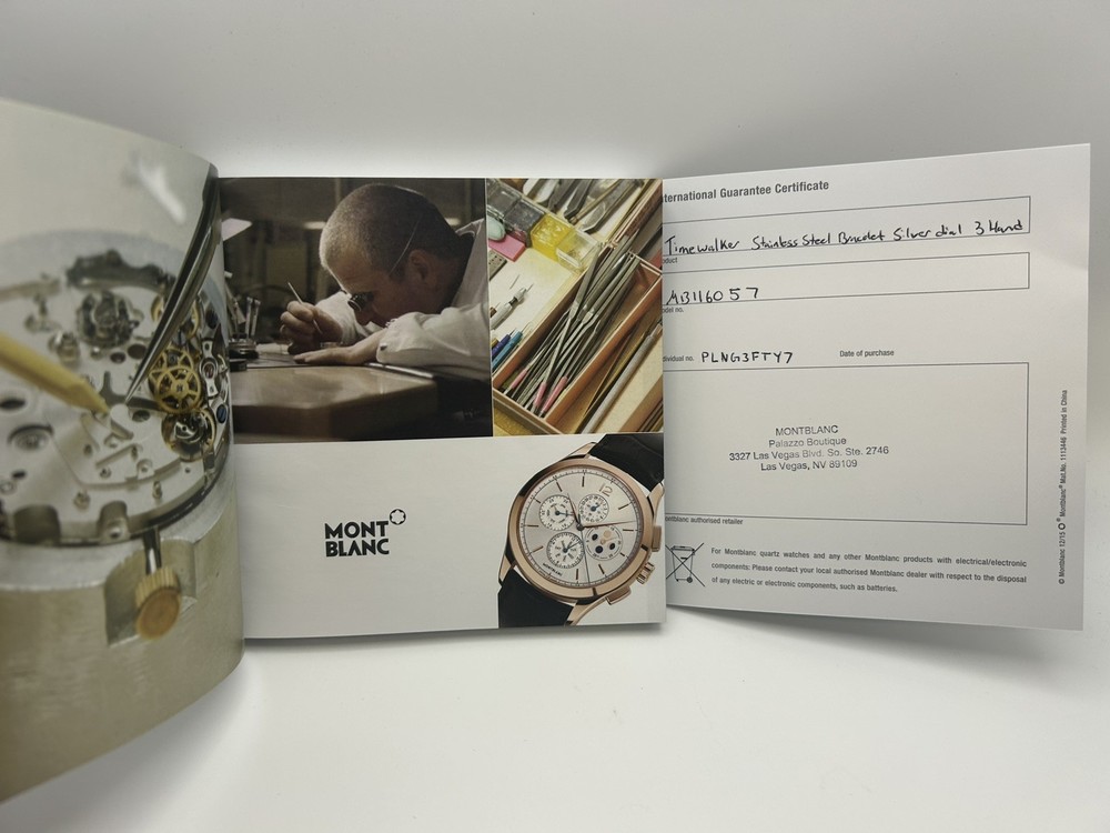 MONT BLANC Watches Service Guide