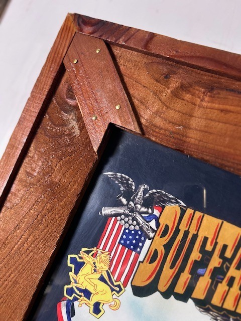 BUFFALO SOLDIERS "BATTLE OF TULAROSA" COMMEMORATIVE POSTER- FRAMED 30" x 24"