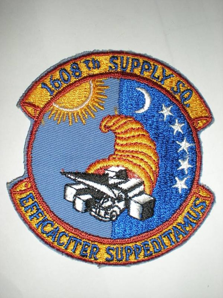 USAF 1608TH SUPPLY SQUADRON PATCH -COLOR