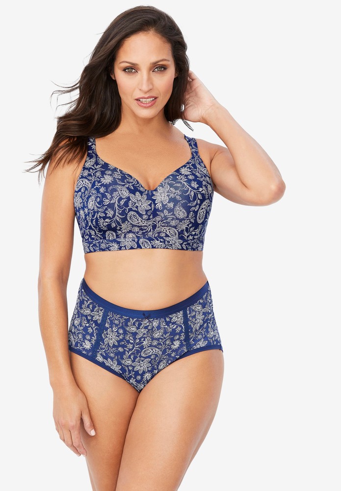 Catherines Women's Plus Size Solid Full-Coverage Smooth No-Wire Bra