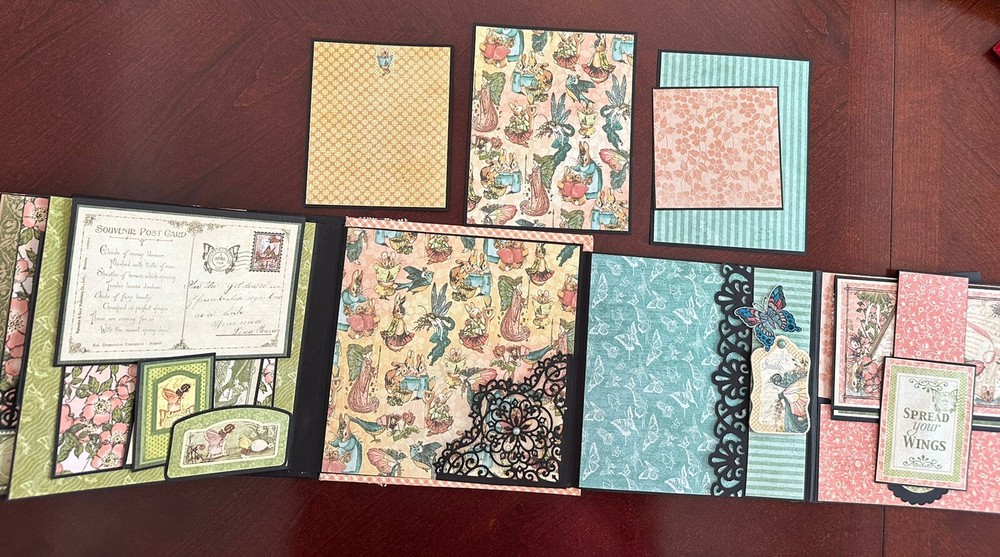 Handmade Album Using Graphic 45 Once Upon A Springtime Paper Line