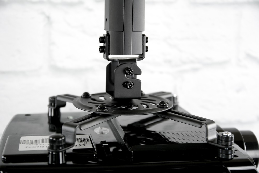 VIVO Universal Extended Ceiling Projector Mount | Height Adjustable (Black)