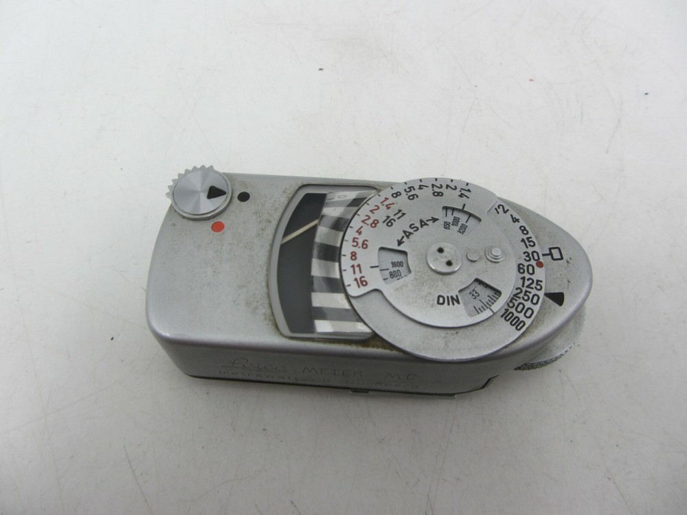 Leitz Leica MC Chrome Camera Shoe Mount Light Meter - Responds to Light