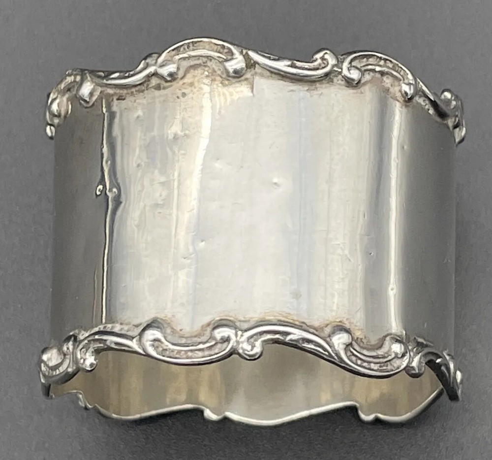Sterling Silver Napkin Ring Name Engraved “Ray”