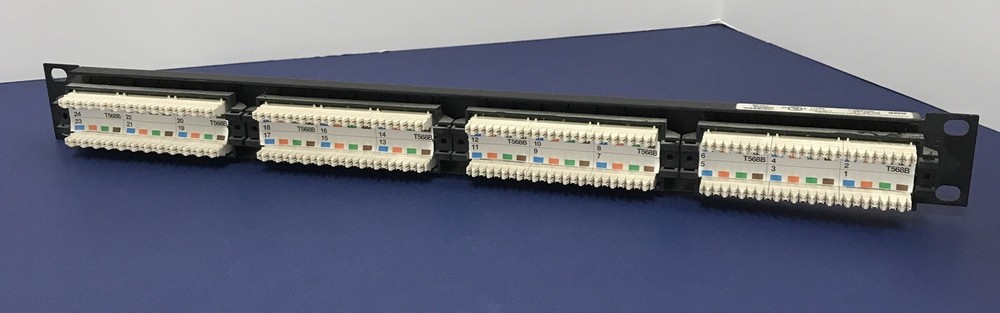 AMP NETCONNECT CAT 5E SYSTEM 406330-1 PATCH PANEL 24 PORT