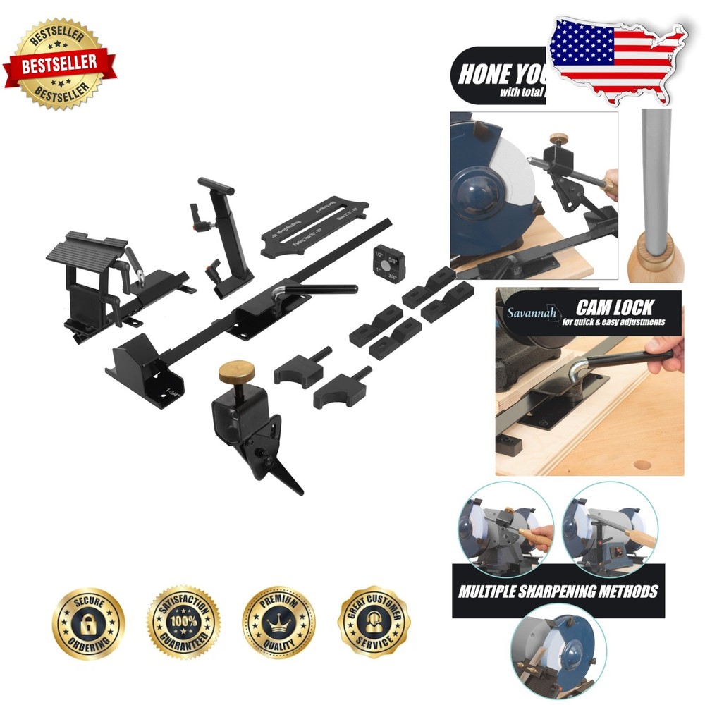 PRO GRIND Sharpening System for 8" Grinders Lathe Tools Chisels