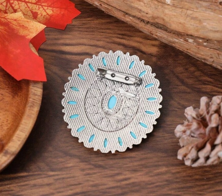 FAUX ~ TURQUOISE ~ BROOCH/PIN