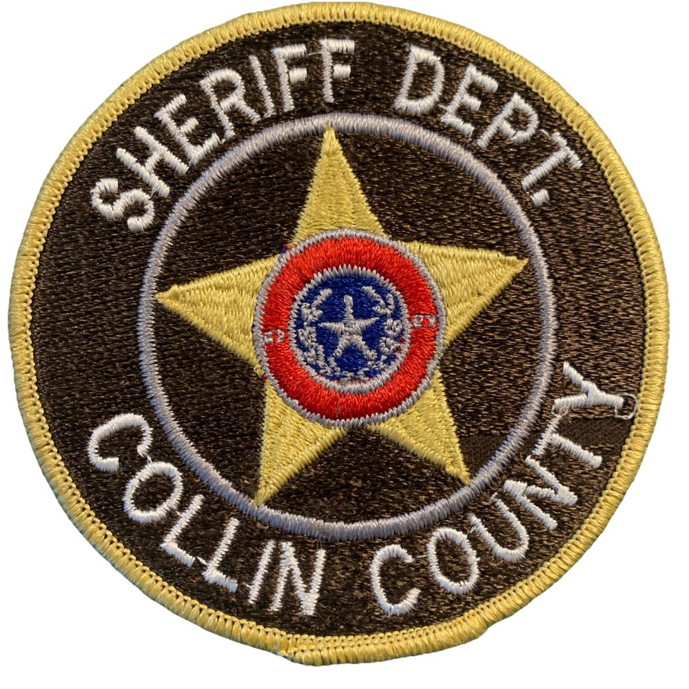 TX Collin County Texas Sheriff Shoulder Patch 7C