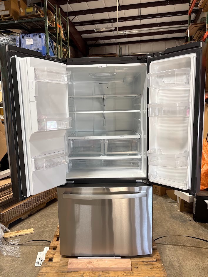 GE ENERGY STAR GFE24JYKHFFS 33" Stainless 23.6 Cu. Ft. French-Door Refrigerator