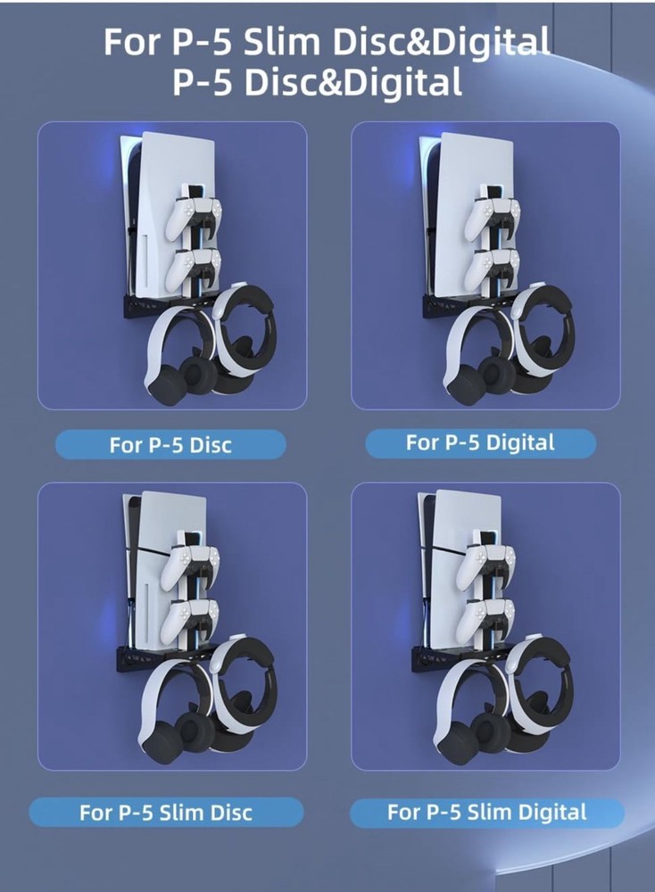 Multi-functional Wall-mounted Cooling Brackets For P–5 disc & digital / P-5 slim