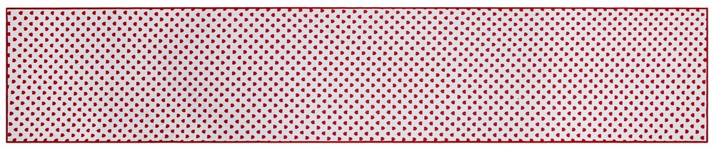 Reversible Hearts Table Runner Cotton
