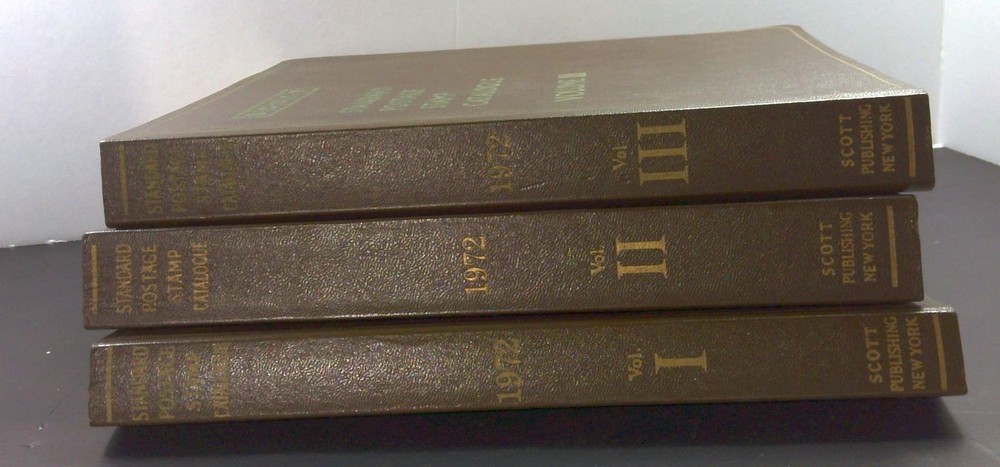 Scott Standard Postage Stamp Catalogue 1972 3 Volumes Encyclopedia Philately