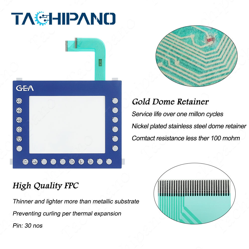 Membrane Keyboard For B&R 4PP480.1043-K09 with Touch Screen Panel