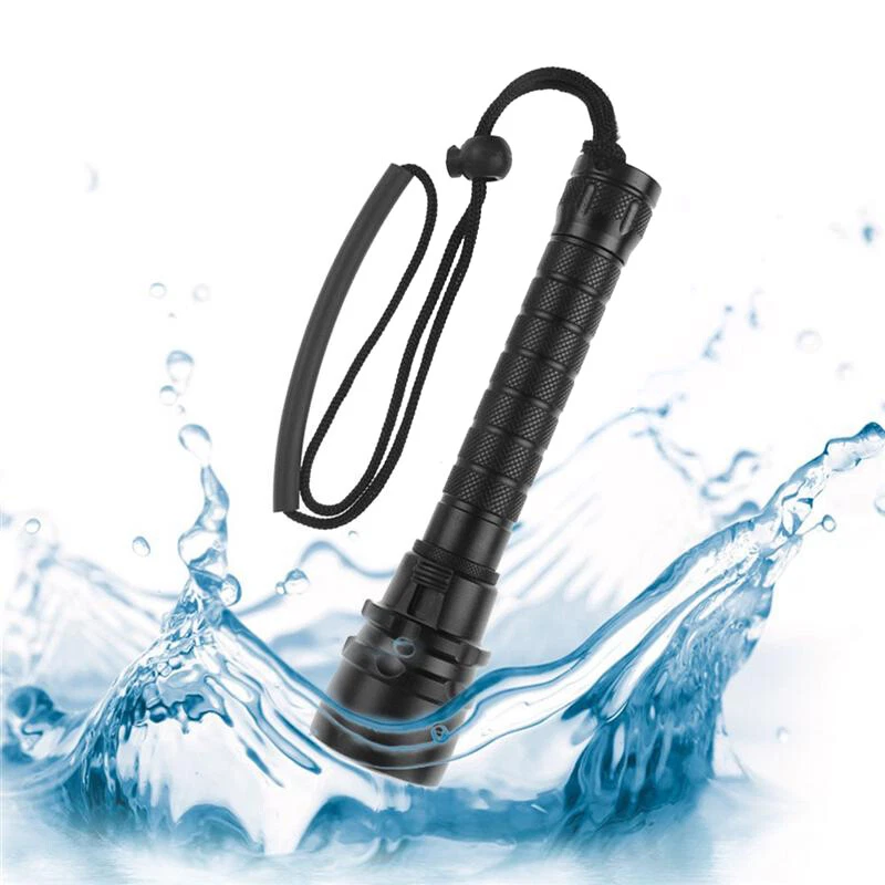 600000Lm LED Underwater Flashlight Scuba Diving Light Handheld Torch Waterproof