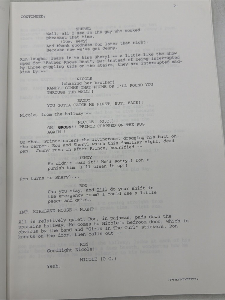 Father Knows Best TV Script Fred Wolf Tim Allen Draft 2003