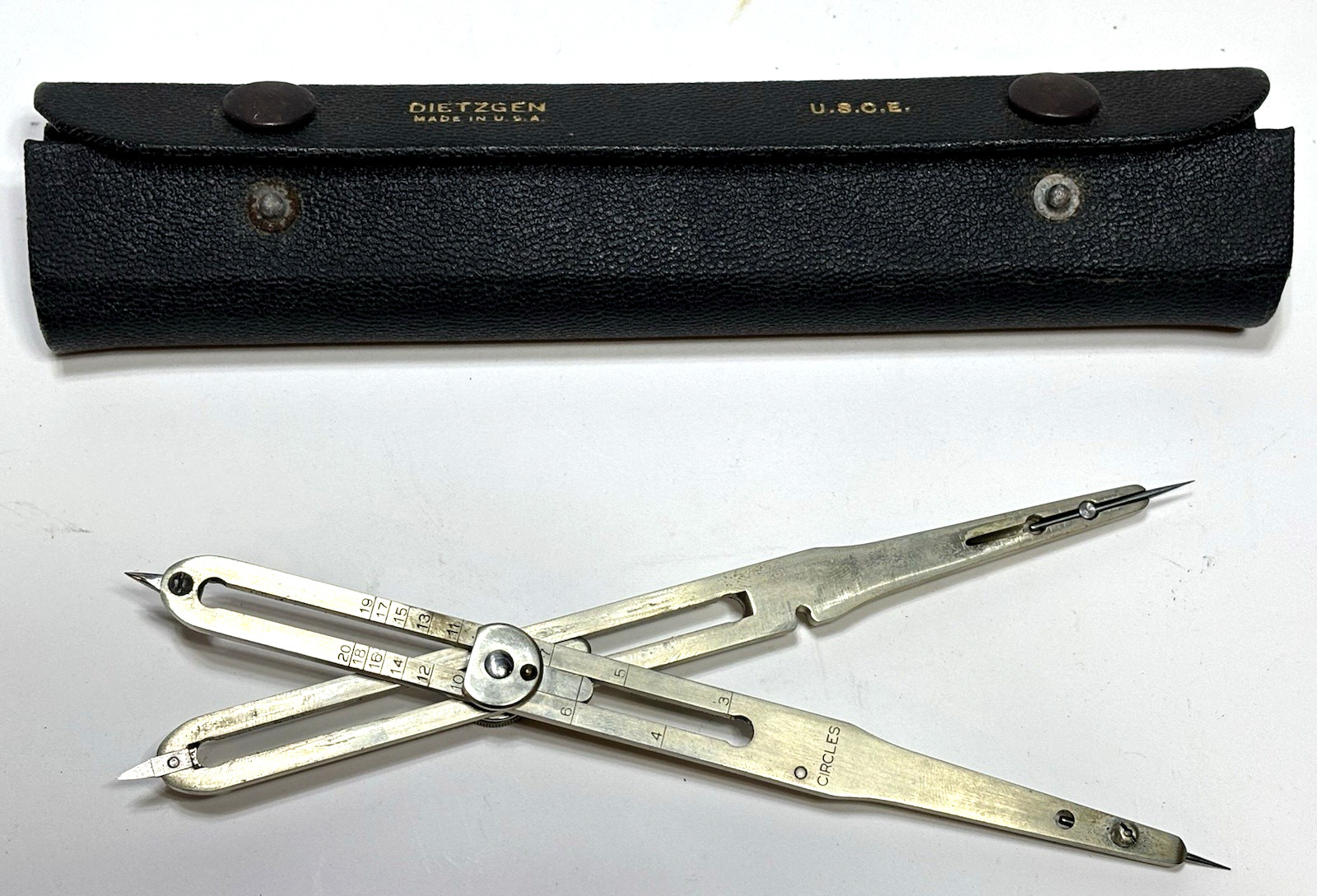 Dietzgen Proportional Divider U.S. Corps of Engineers Made in USA w/Fitted Case