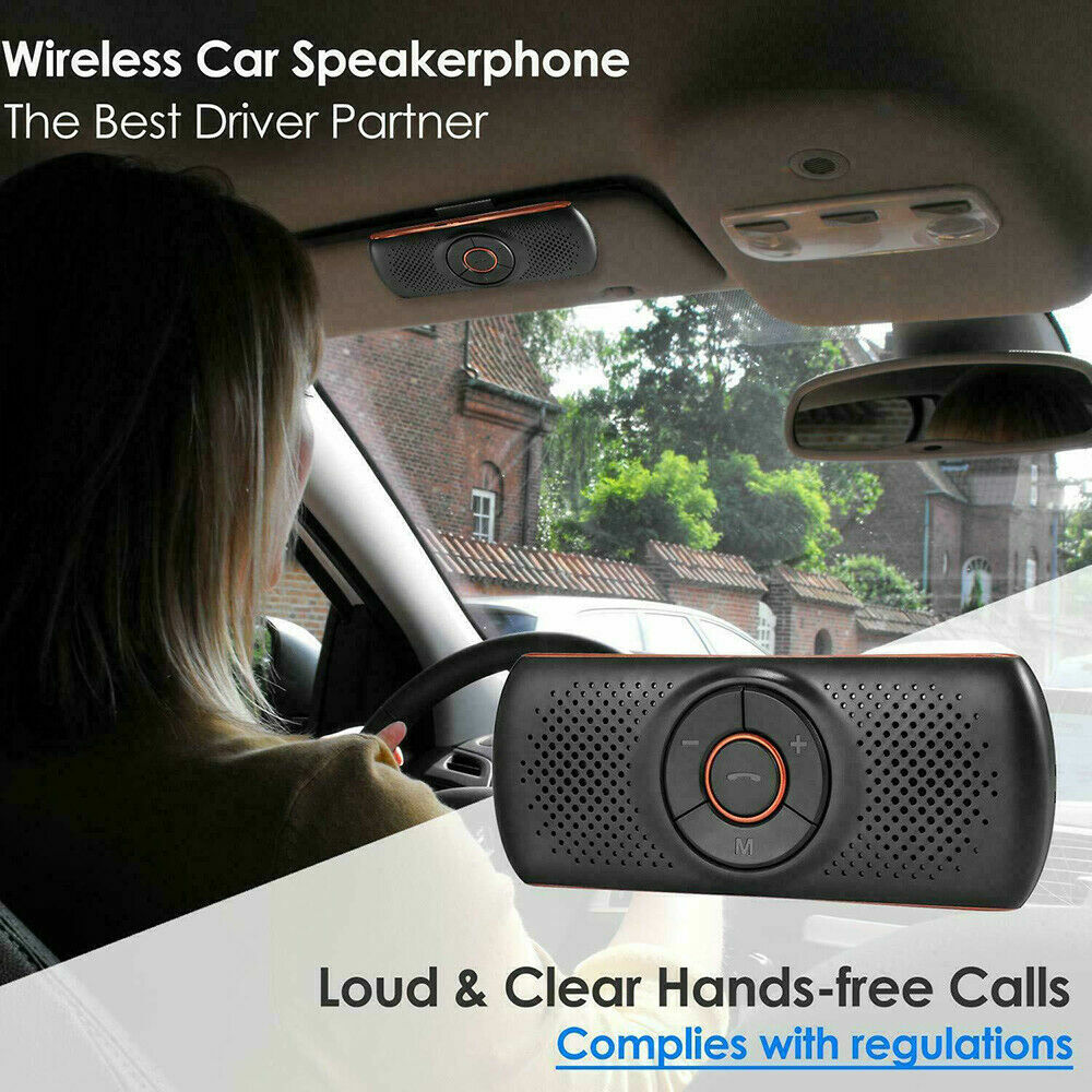 Auto Sun Visor Wireless Bluetooth Hands Free Car Kit Speakerphone Speaker Phone