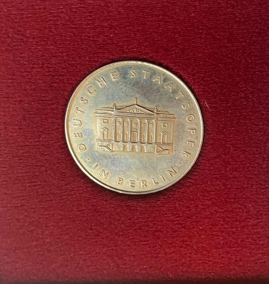 DDR 1961 Medal Silver Staatsoper