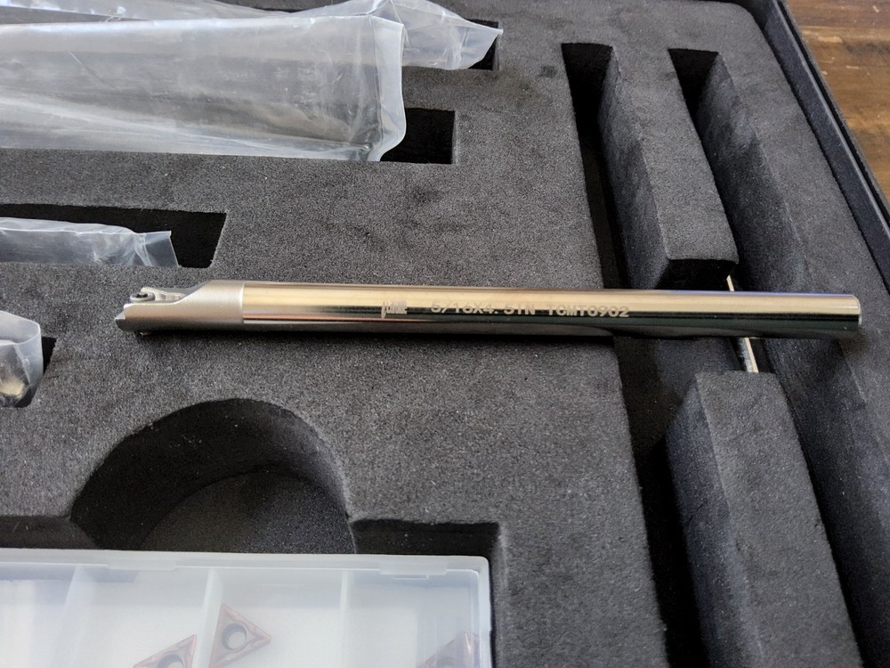 iCarbide INDEXABLE BORING BAR & Carbide Inserts w/Case