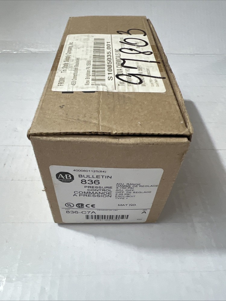 Allen Bradley 836-C7A Pressure Control