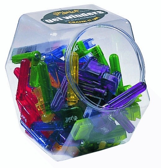 Dunlop 101 Gel String Winder Assorted Colors 50 Piece Display - Quantity 50