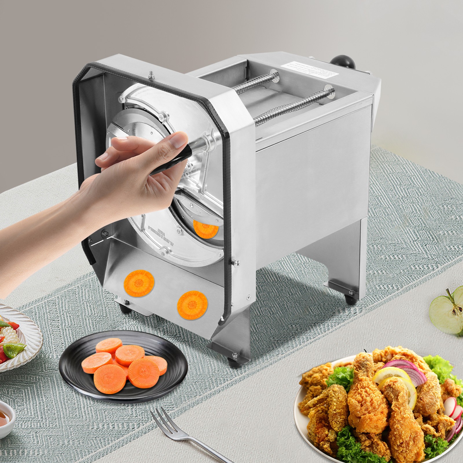 Electric Banana Slicing Machine Fruit Vegetables Slicer Cucumber Cutting Machine