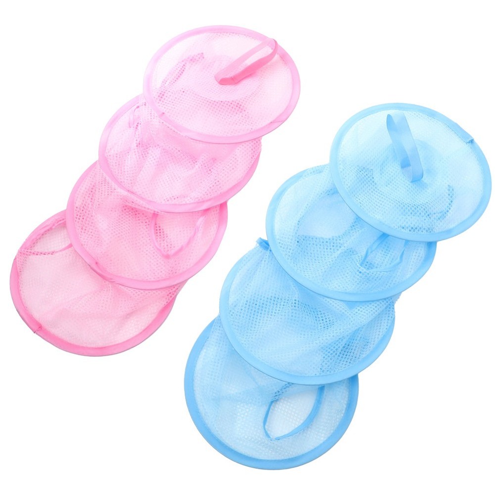 2 Pcs Hanging Mesh Storage Net Multi Layer Drying Basket For Socks Clothes