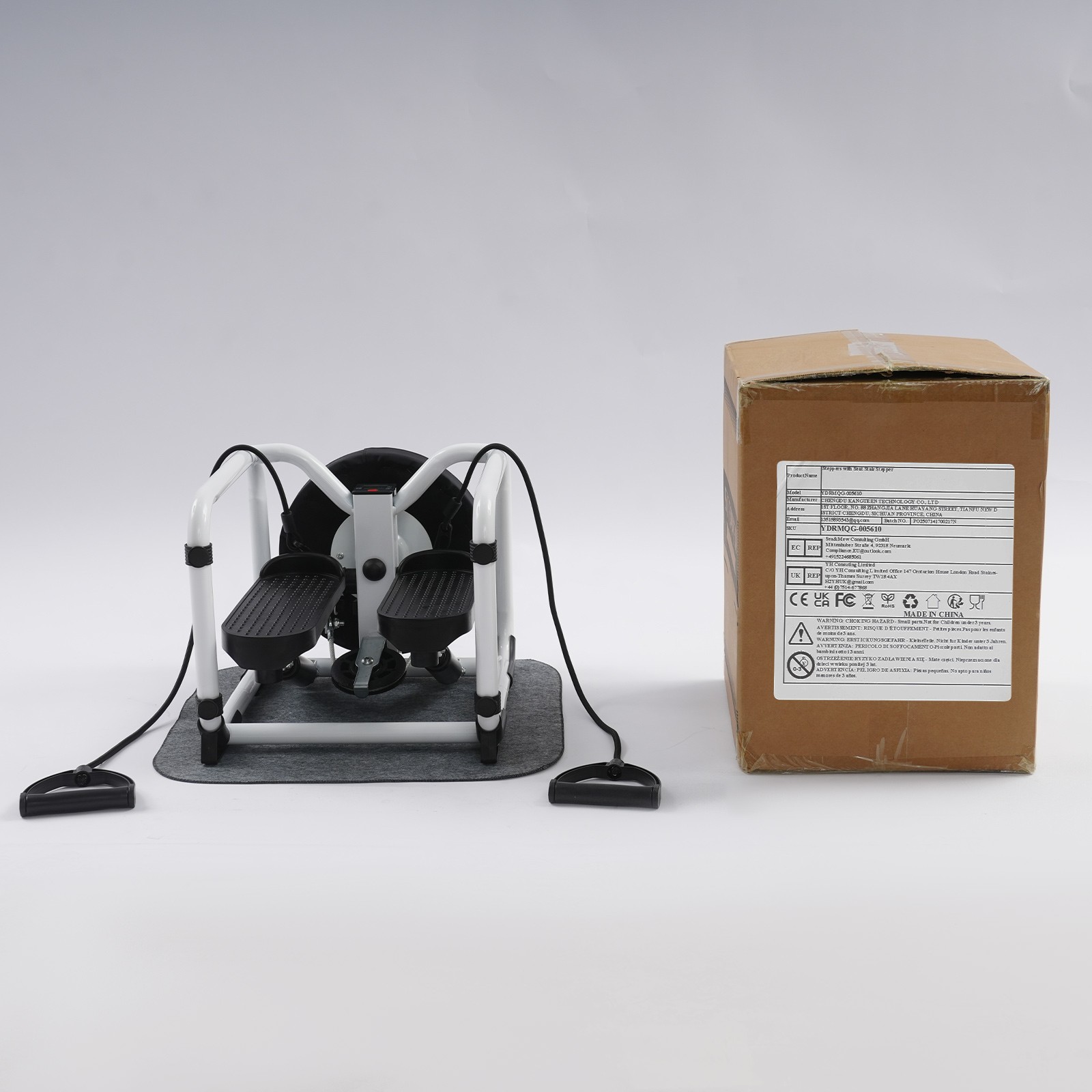 Multi-Function Stepper with Seat Mini Sport Stepping Machine for Home Exercise