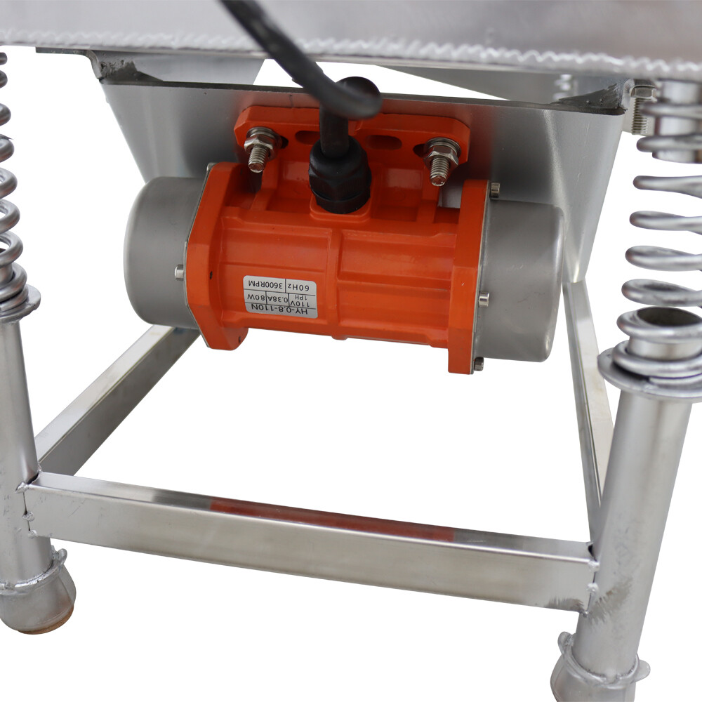 Electric Shaker Stainless Steel Linear Vibrating Screen Sifter with 7mm Screen