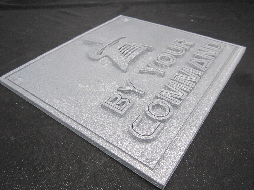 Battlestar Galactica Wall Plaque By Your Command - 3d Wall Art Two Tone