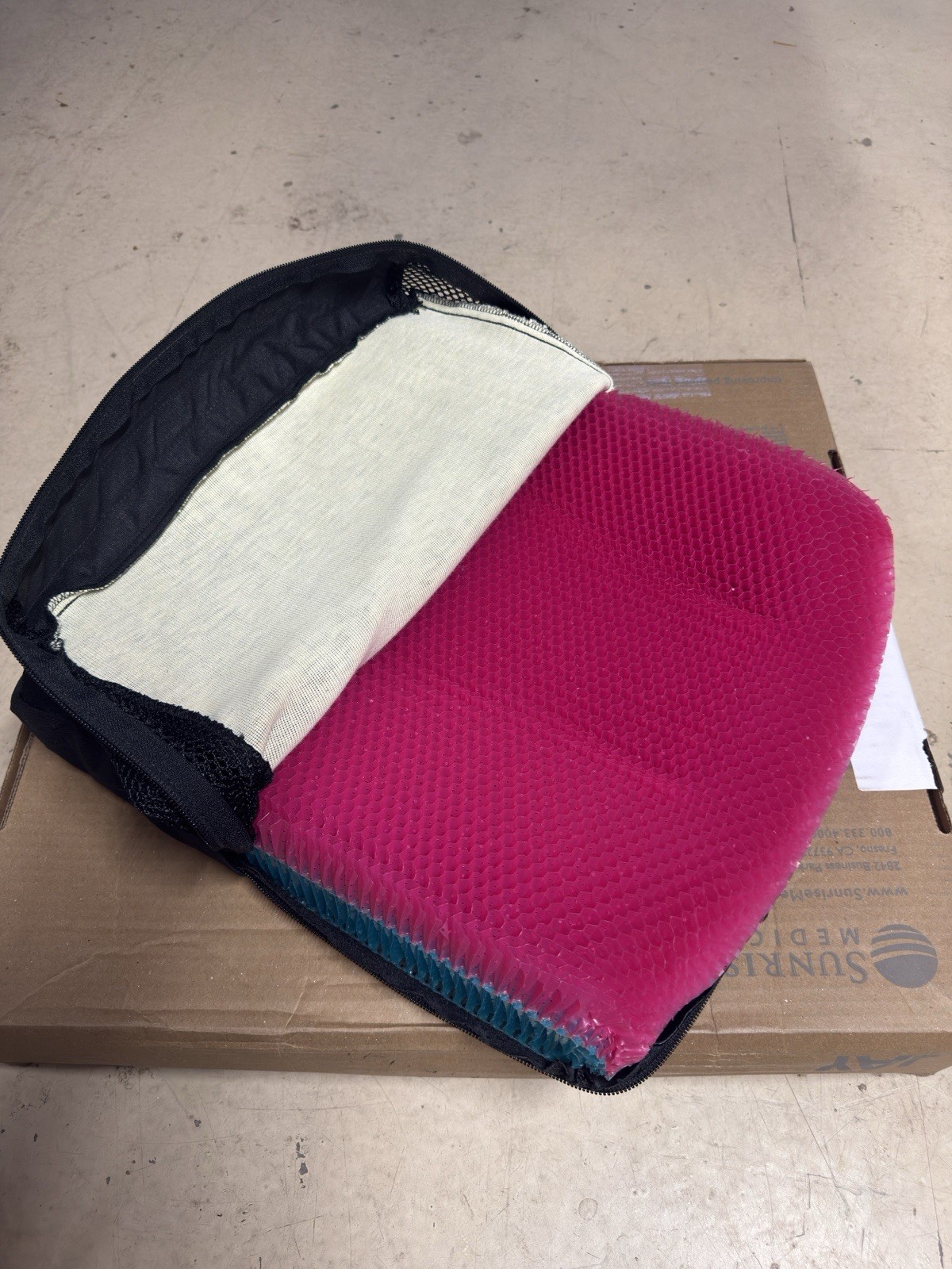 Supracor Stimulite Honeycomb Wheelchair Cushion 14x14 Contour Demo Item