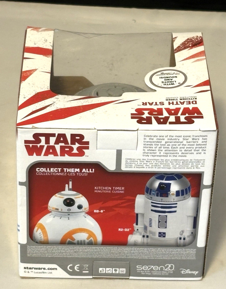 Star Wars Death Star Kitchen Timer Lights Sounds Disney Boxed