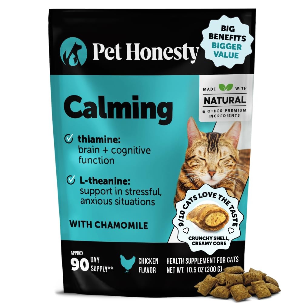 Calming Chews for Cats - Cat Anxiety + Helps Reduce - Behavioral Support & Pr...