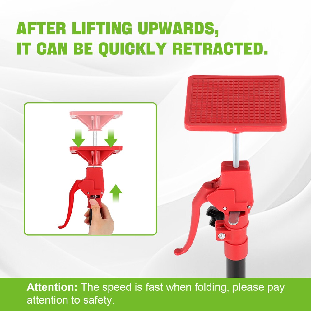 Cabinet Jack Support Pole, 45"-114" Third Hand Tool, Adjustable Support Pole 2PC