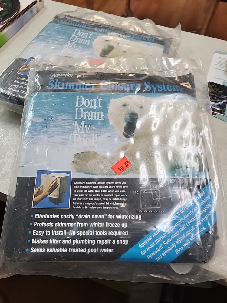 Aquador skimmer closure system model 1090 pool ￼ accessories