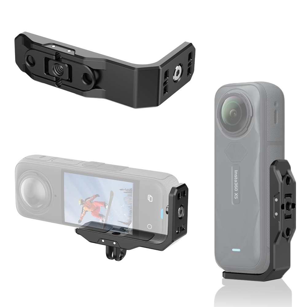 Horizontal Mount Bracket For Insta360 X5 L Bracket 1/4 Screw Adapter