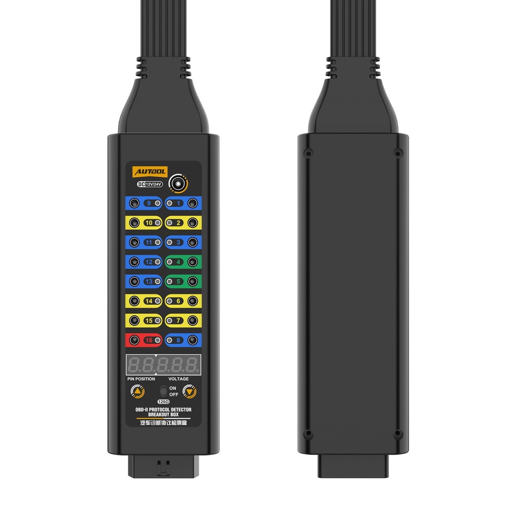 OBD2 Breakout Box OBDII Protocol Detector CAN Test Break Out Box Resistor Mode