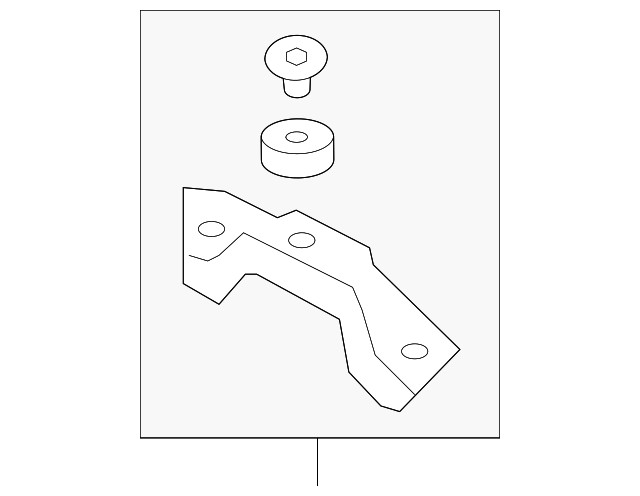 Genuine Nissan Converter & Pipe Mount Bracket 20711-JF00A