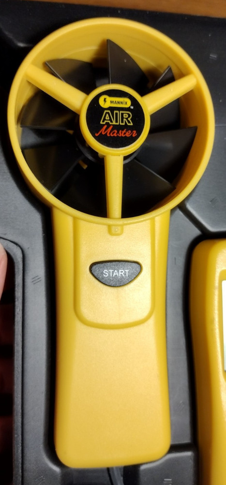 Mannix Air Master Model WDFCM8951 Digital Air Flow Meter (UNTESTED) (READ DESCRI