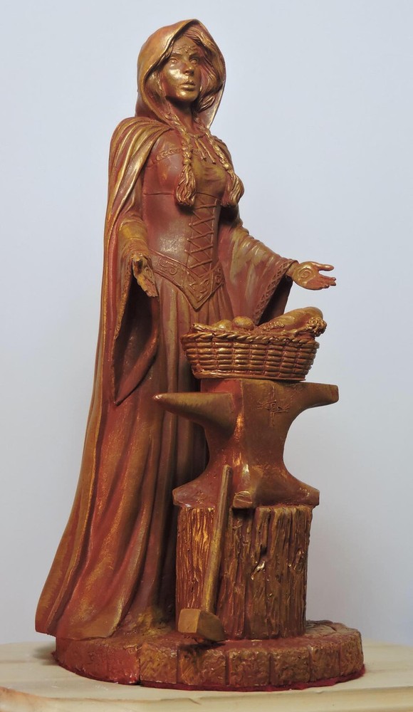 Brid (Brigid) - Hand cast statue
