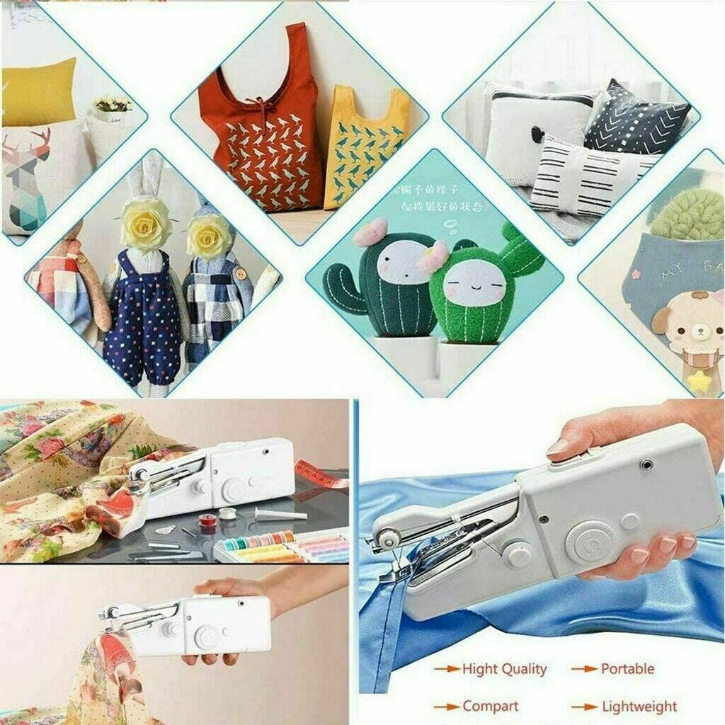 Mini Portable Smart Electric Tailor Stitch Hand-held Sewing Machine Home Travel