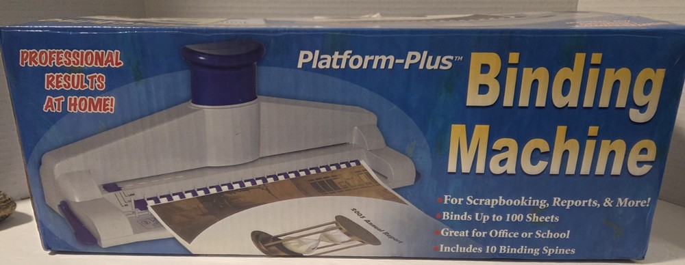 Platform Plus Binding Machine Report Up to 100 Sheets Office School