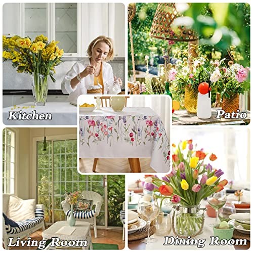 Spring Summer Floral 102" x 60" (Rectangular) Blossoms in the Season