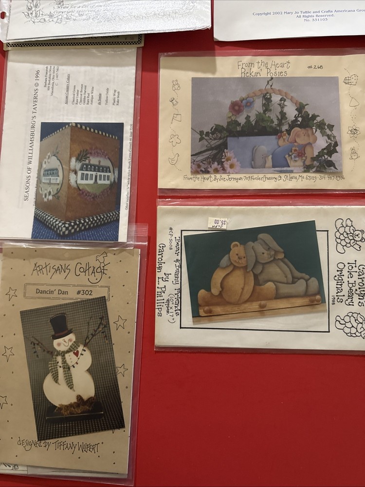 Tole Painting Pattern Packets By Various Artists