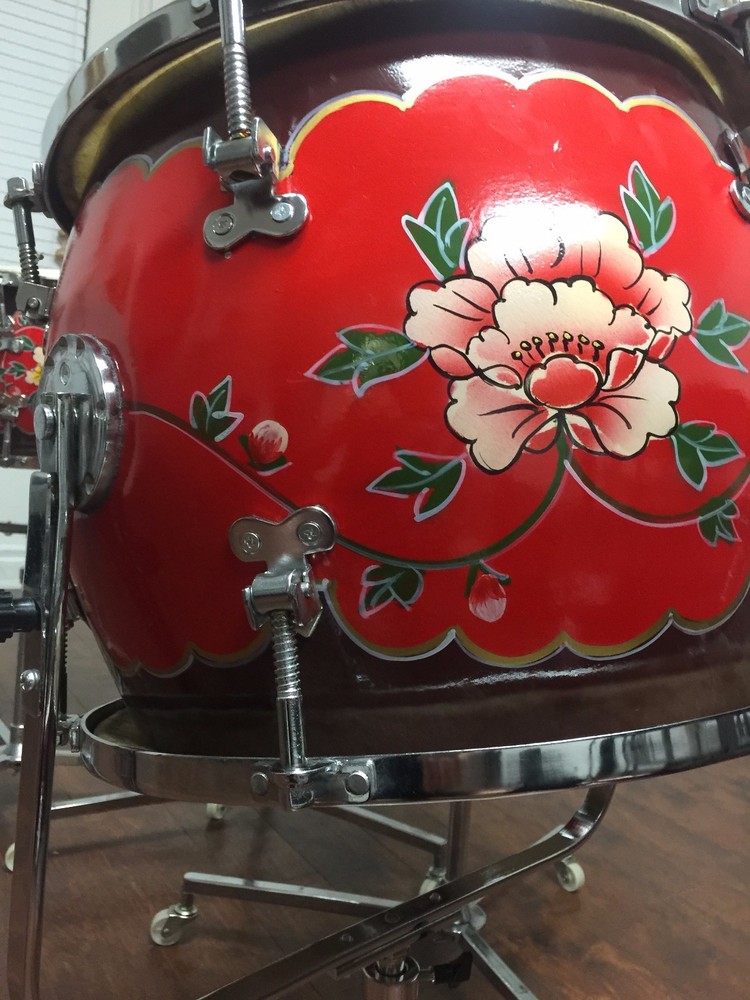 Five Tunable Five Piece Drum Set for performance