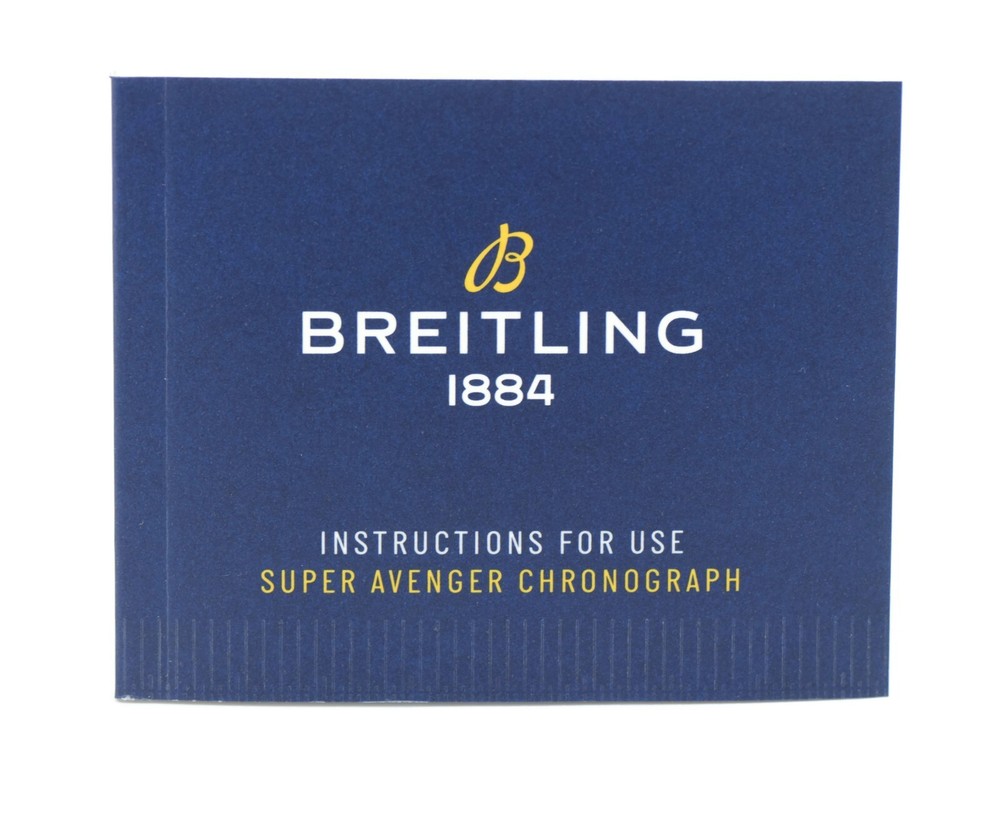 Breitling Super Avenger Chronograph Booklet Manual