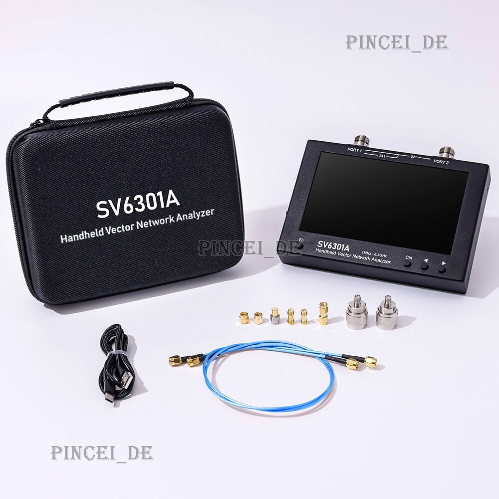 HamGeek SV6301A 1MHz-6.3GHz Vector Network Analyzer Antenna with 7"Touch Screen