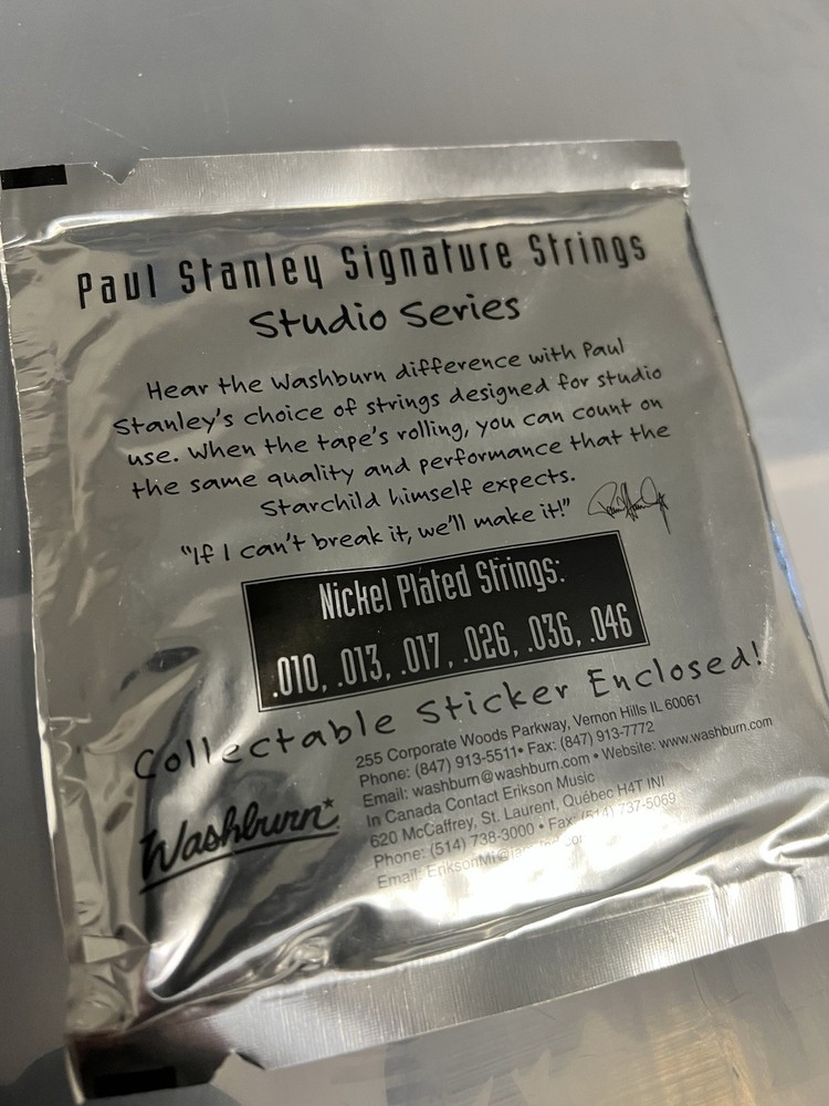Paul Stanley Kiss Washburn Guitar Strings
