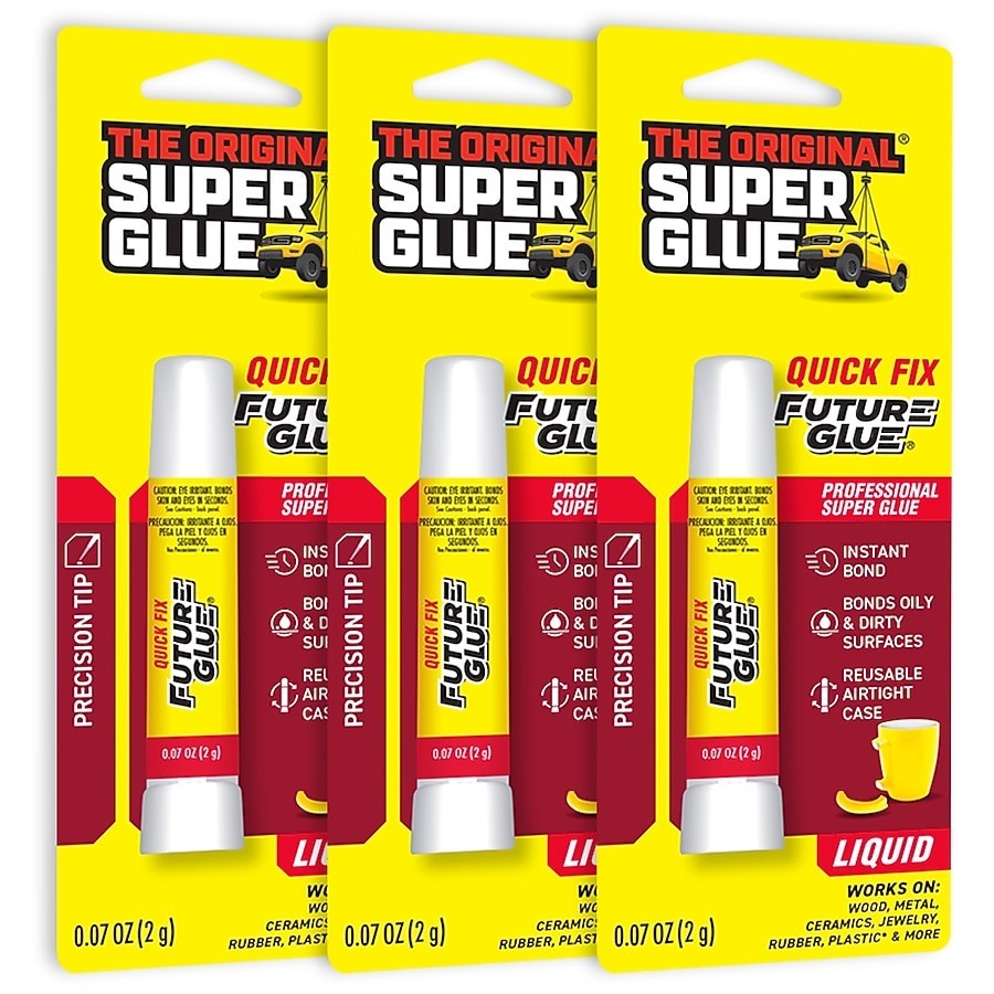 The Original Super Glue Quick Fix 3 -Pack 2-gram Liquid Super Glue