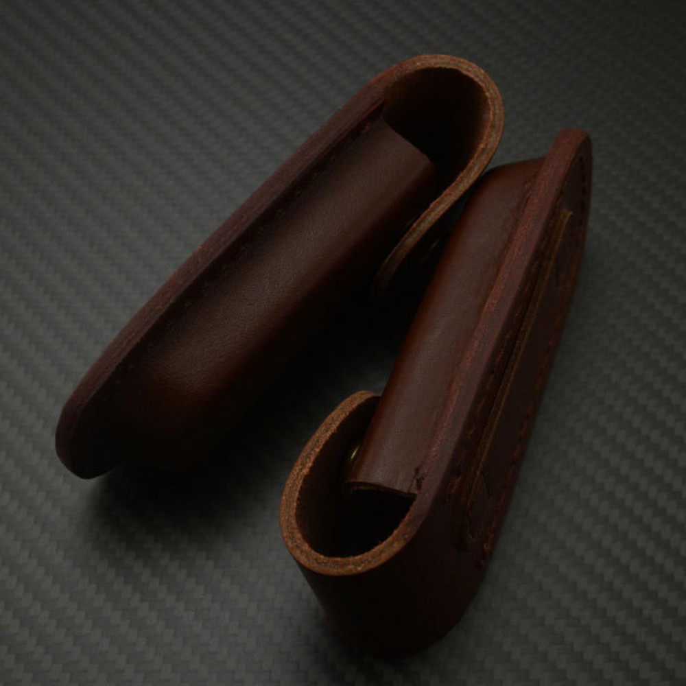 Real Leather Knife Sheath Folding Pocket For 5" Folding Tool 4 3/4"Multl-Tool